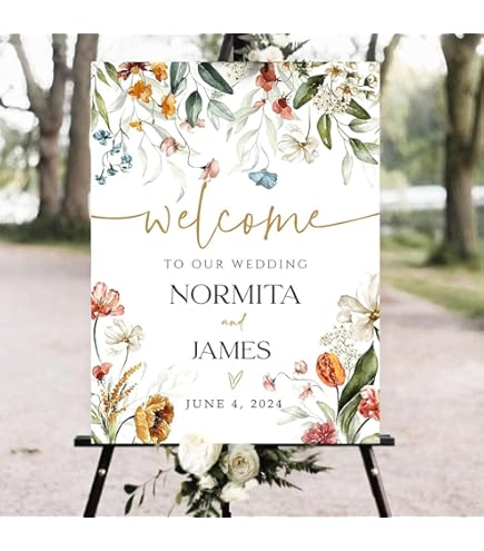Amazon.com: Personalized Wedding Welcome Sign, Custom